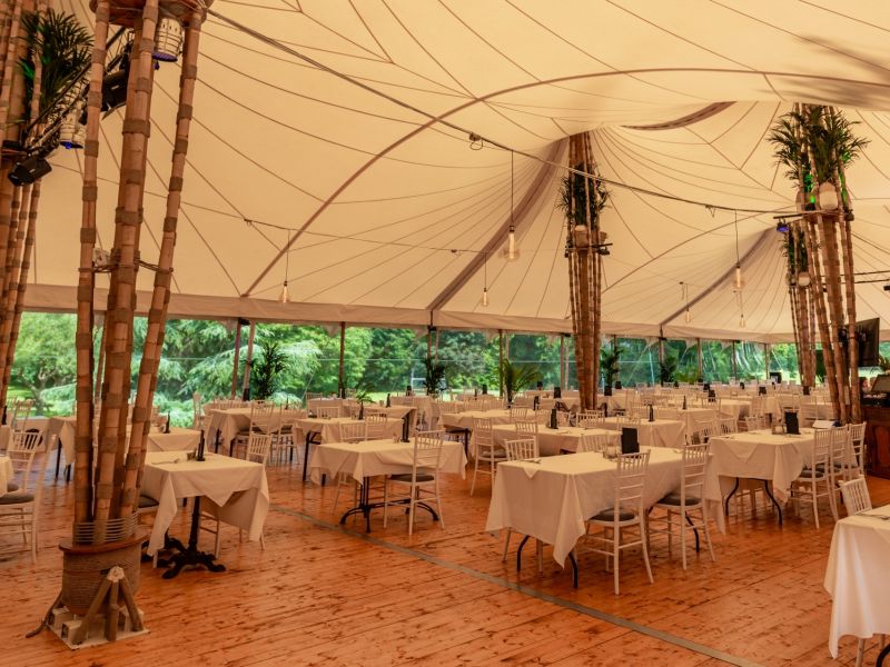 Bamboo Tent Interior