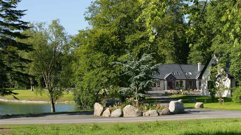 The lakeside at Mount Falcon Estate near Ballina in Co. Mayo